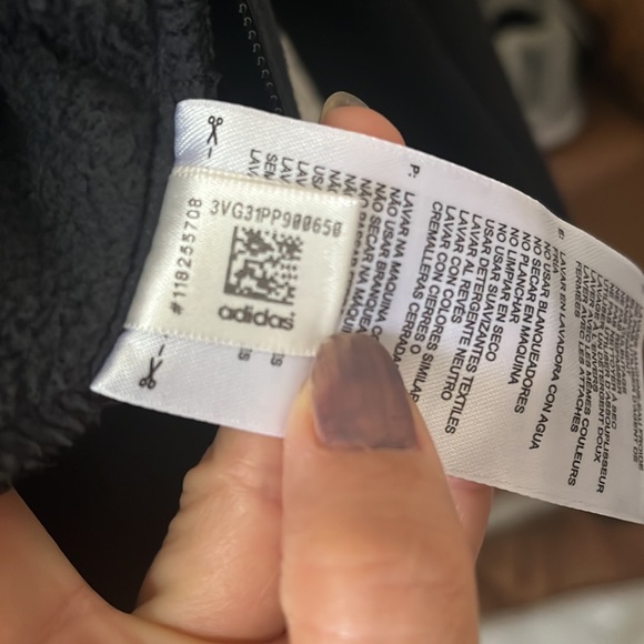 Women’s adidas Textured full zip jacket | size 8 - Picture 6 of 7